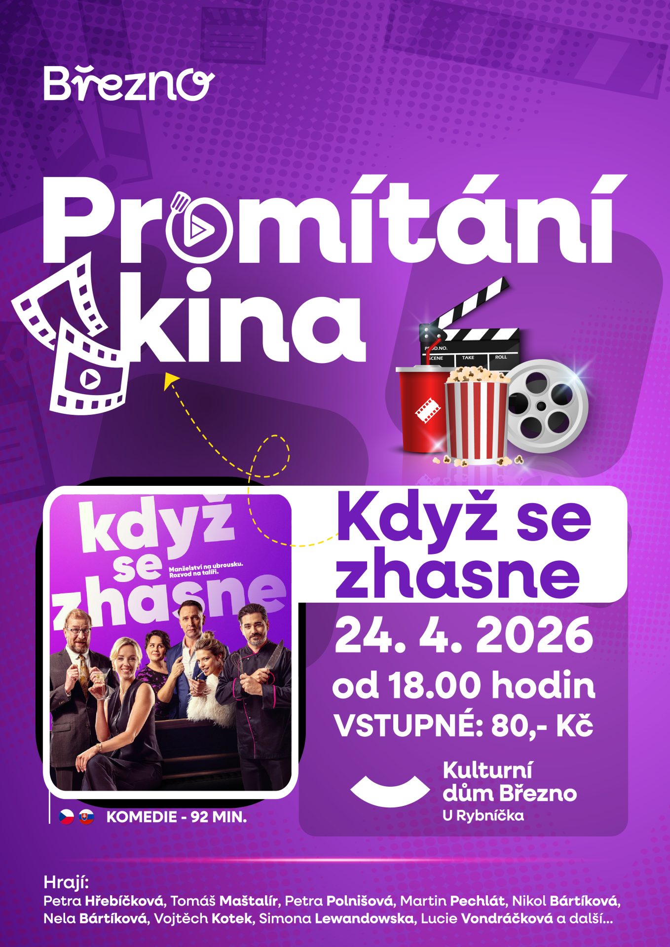 Když se zhasne, promítání kina 🔪🎞️