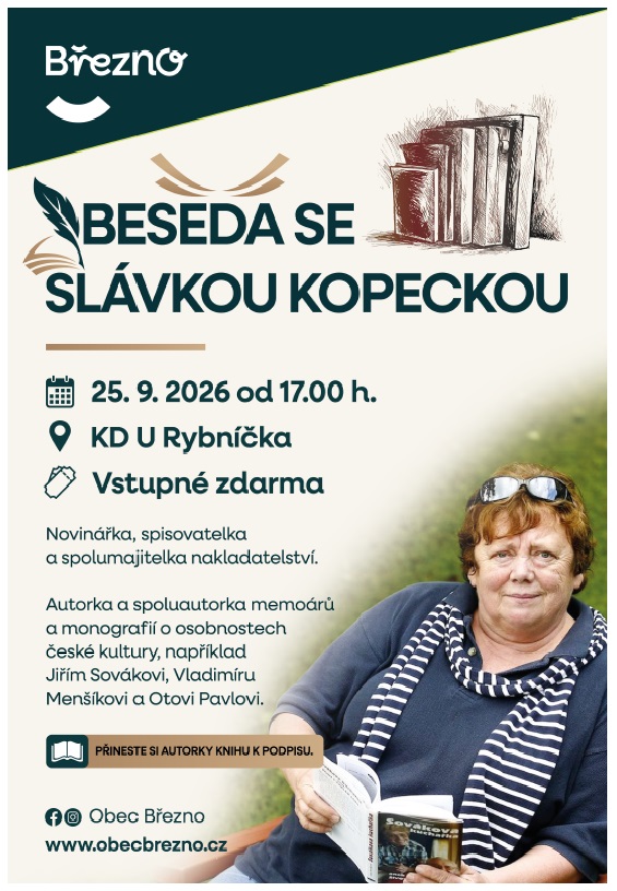 Beseda se Slávkou Kopeckou 📖